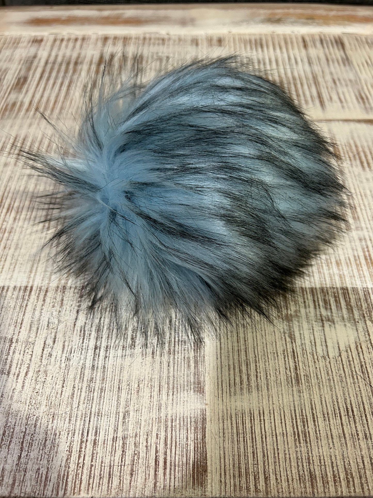 Blue Jay - Faux Fur Pom Pom