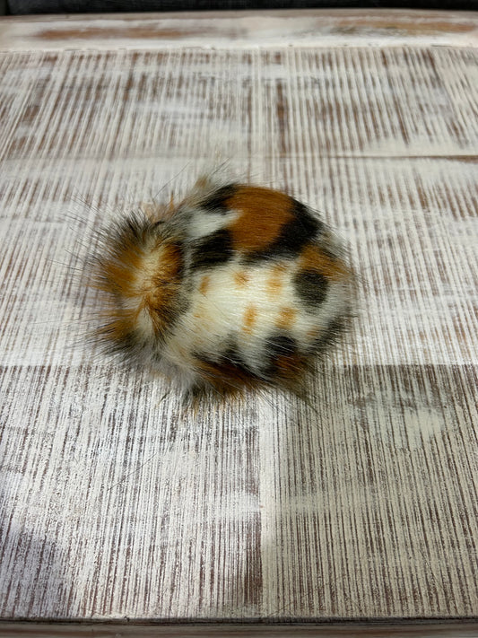 Leopard - Faux Fur Pom Pom