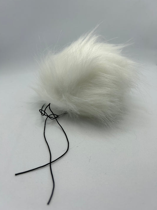 Snowy Owl - Faux Fur Pom Pom